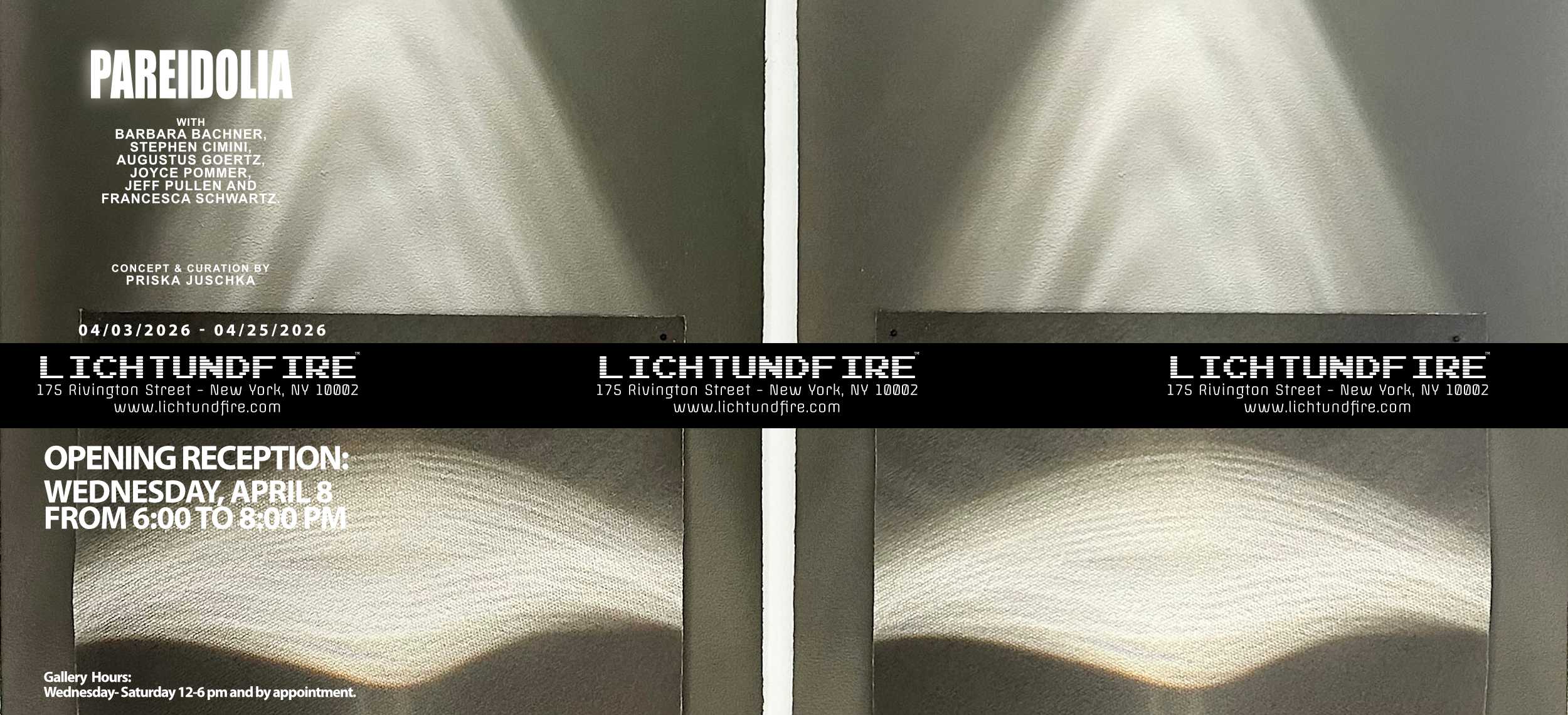 PAREIDOLIA April 2026 @ Lichtundfire