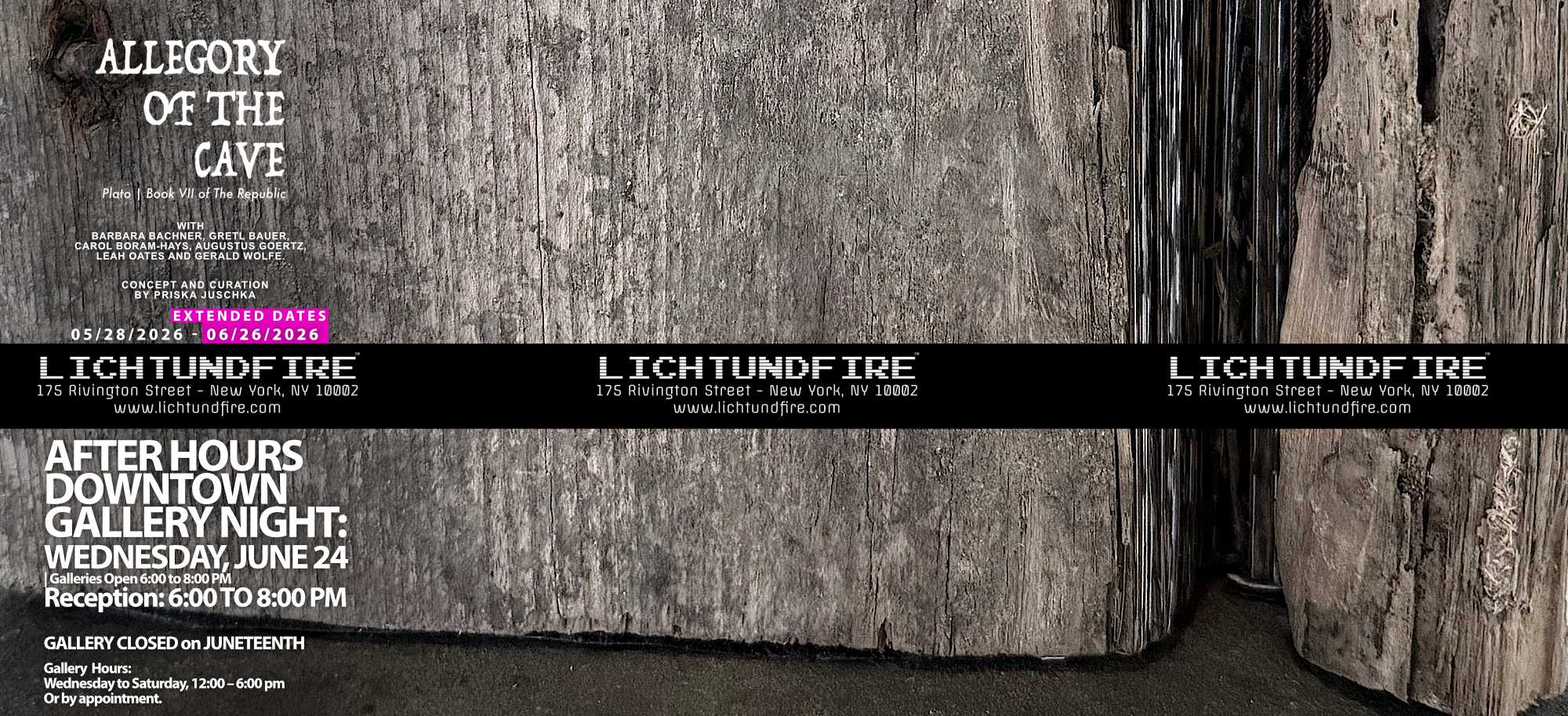 ALLEGORY OF THE CAVE June 2026 @ Lichtundfire