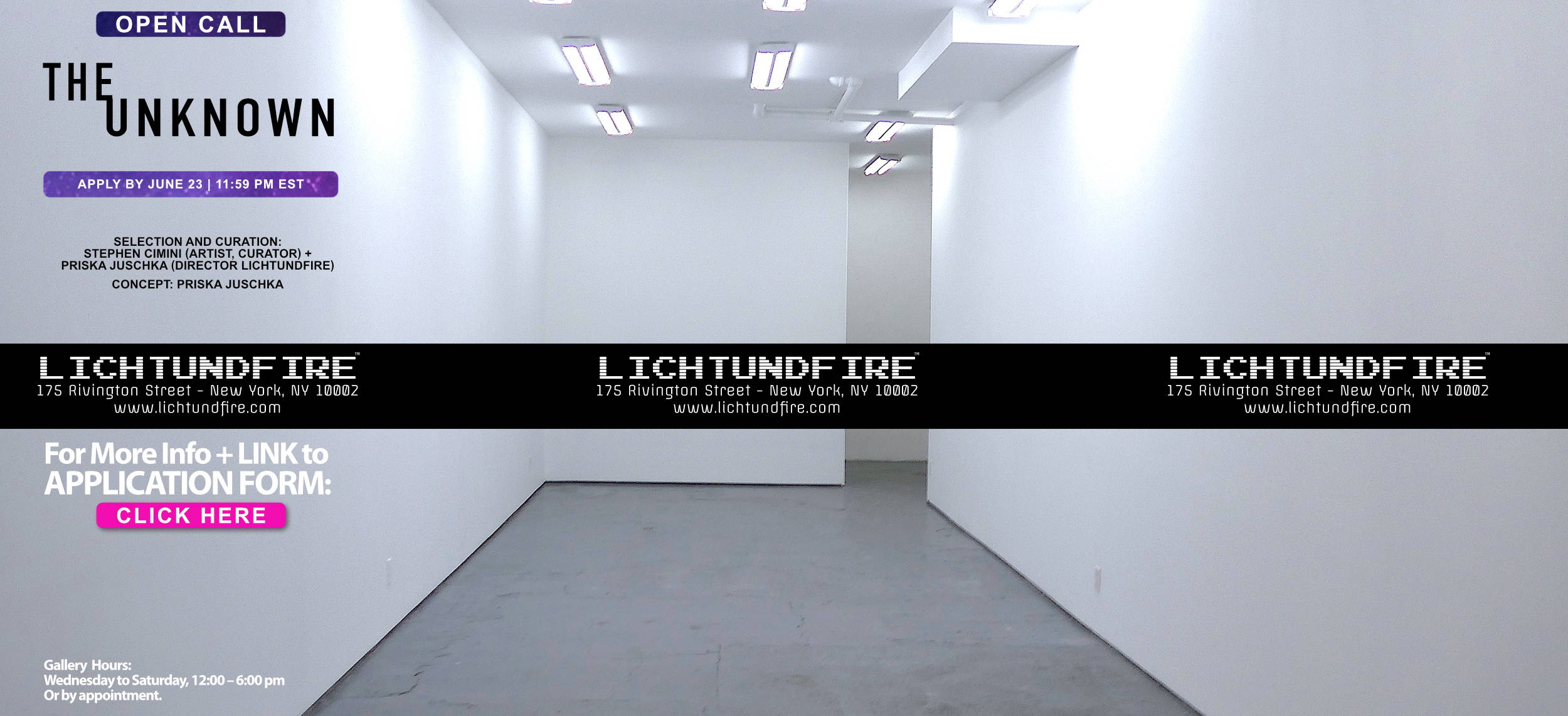 Open Call – THE UNKNOWN June 2026 @ Lichtundfire